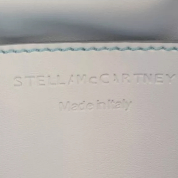 $2150 NWT STELLA MCCARTNEY BABY BLUE PUFFY FAUX LEATHER CHAIN TOTE SHOULDER BAG - Picture 5 of 8